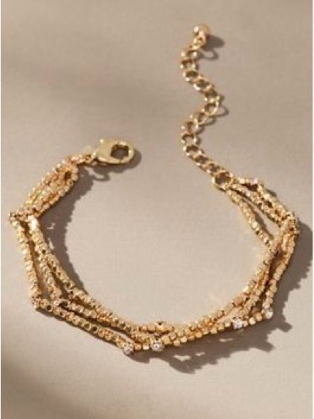 Anthropologie layered bracelet